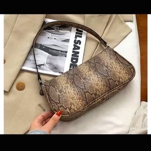 Vegan leather snakeskin purse